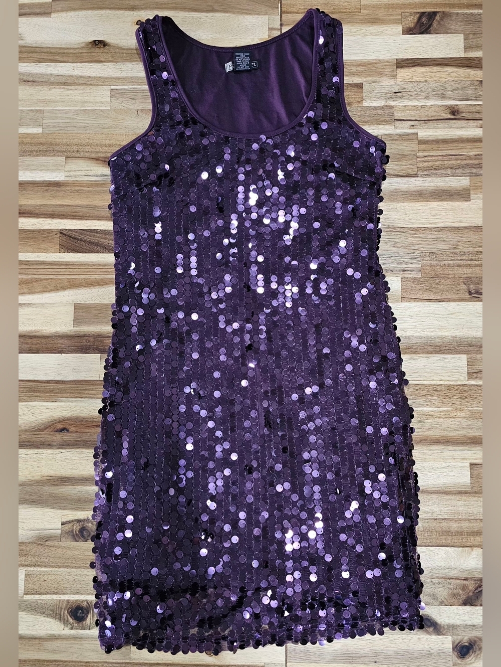 Passport Purple Sequin Tank Dress